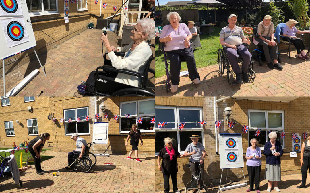 A sunny sports day at Silverpoint Court Residential Care Home