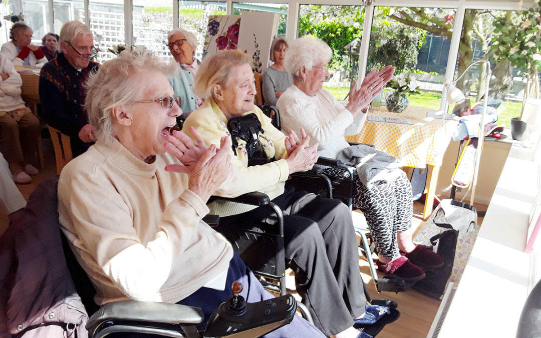 A song and a smile for Silverpoint Court Residential Care Home