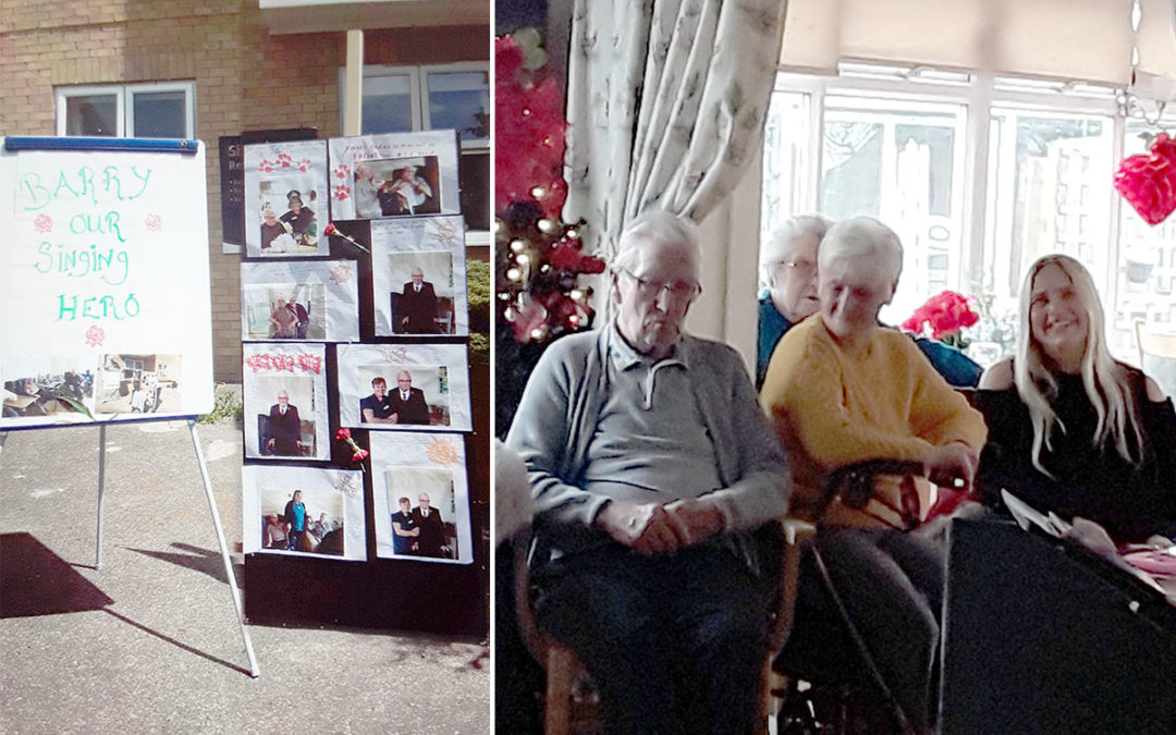 A fond farewell to Barry at Silverpoint Court Residential Care Home