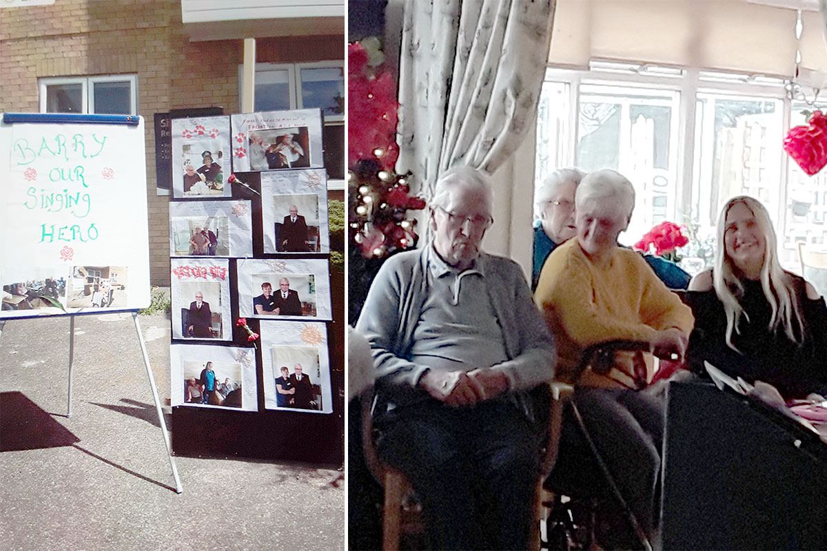 A tribute to a male resident at Silverpoint Court Residential Care Home