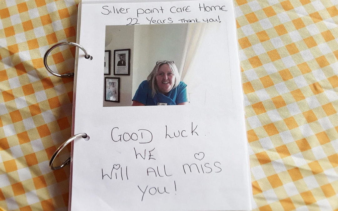 Silverpoint Court Residential Care Home thank Senior Carer Hilary