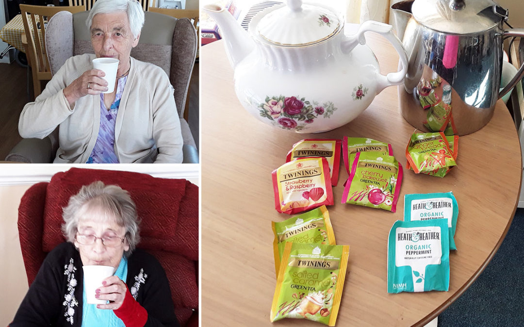 Tea tasting at Silverpoint Court Residential Care Home