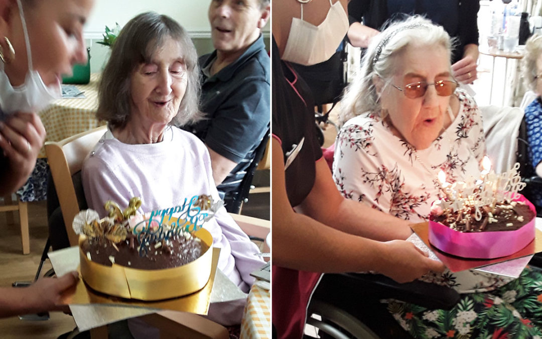 Double birthday celebrations at Silverpoint Court Residential Care Home