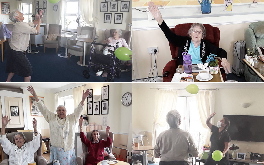 Residents keep active at Silverpoint Court Residential Care Home