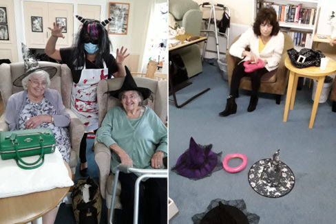Halloween games at Silverpoint Court Residential Care Home