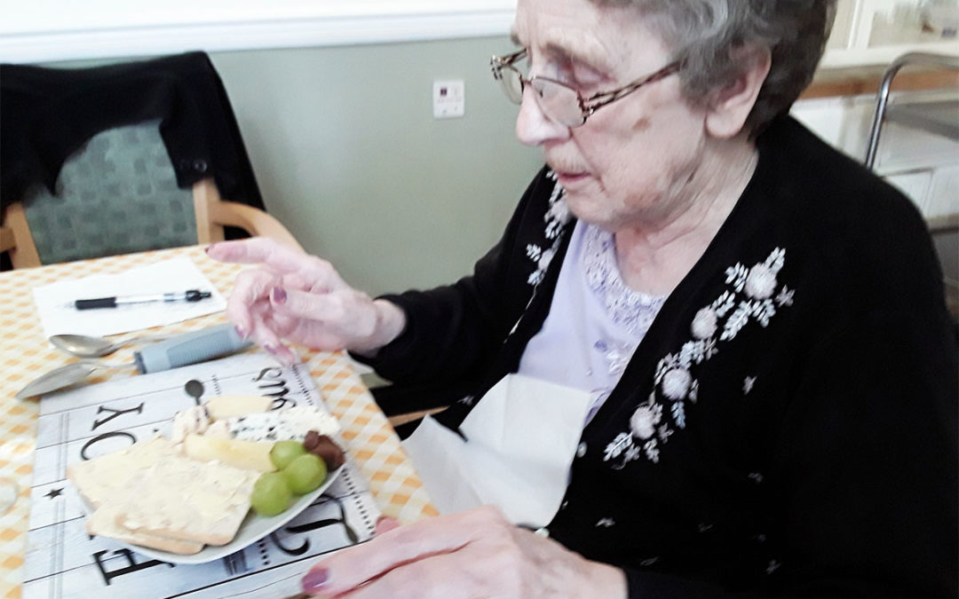 Chocolate cheese gets the thumbs up at Silverpoint Court Residential Care Home