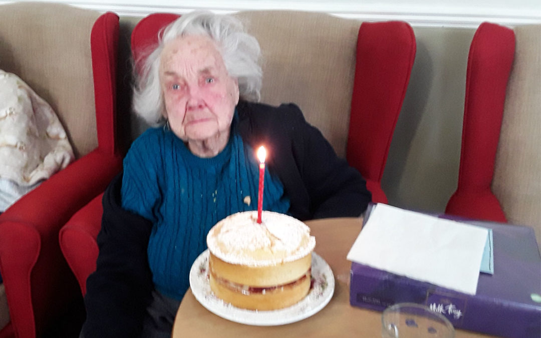 Birthday wishes for Joyce at Silverpoint Court Residential Care Home