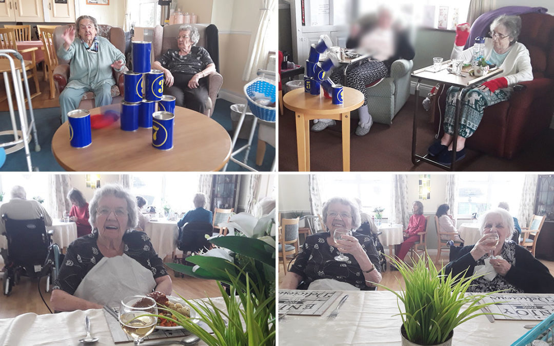 Target games and ladies lunch at Silverpoint Court Residential Care Home