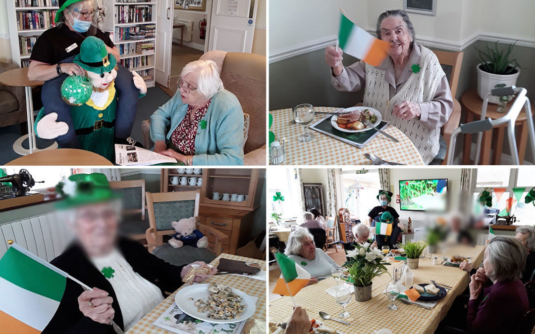 St Patricks Day shenanigans at Silverpoint Court Residential Care Home