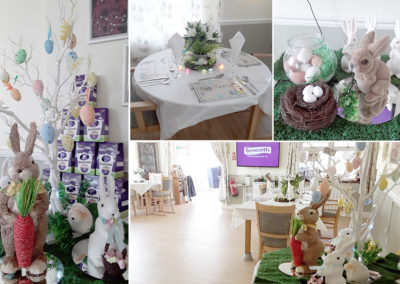 Easter decorations at Silverpoint Court Residential Care Home
