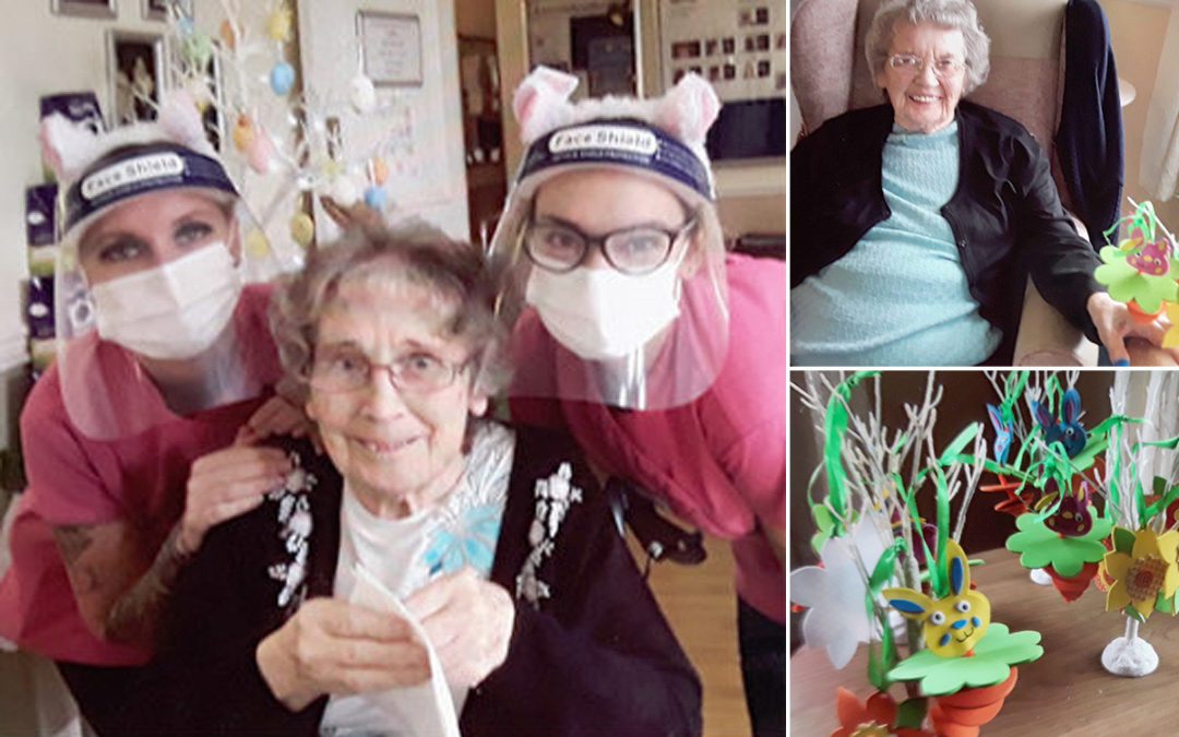 Easter crafts at Silverpoint Court