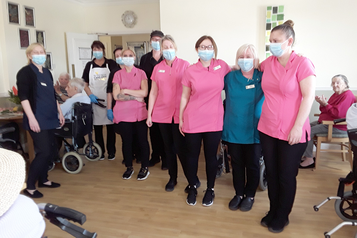 Group photo of Carers at Silverpoint Court Residential Care Home