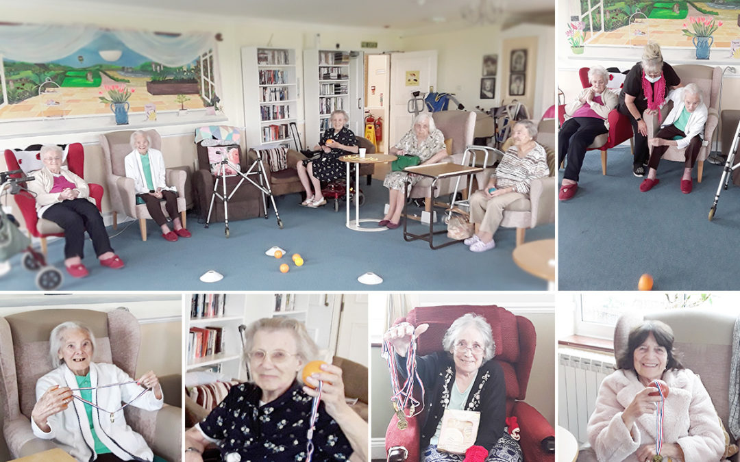 Boccia fun at Silverpoint Court Residential Care Home