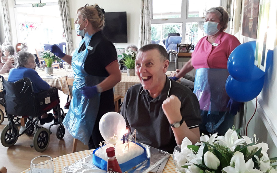 Happy birthday to Jon at Silverpoint Court Residential Care Home