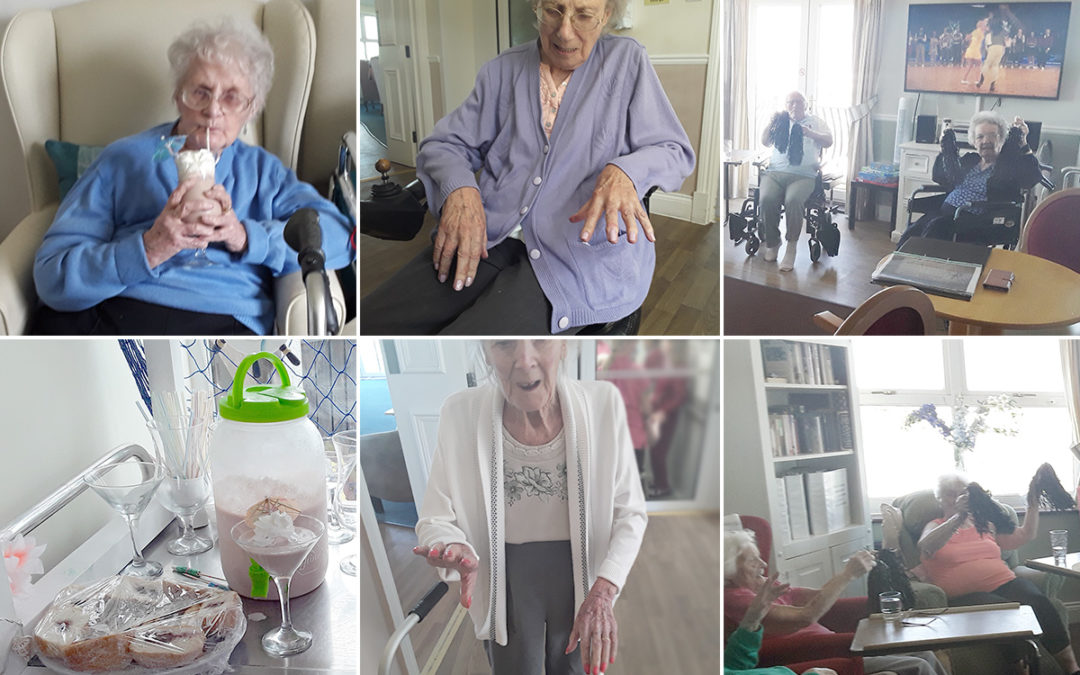 Milkshakes and movies at Silverpoint Court Residential Care Home