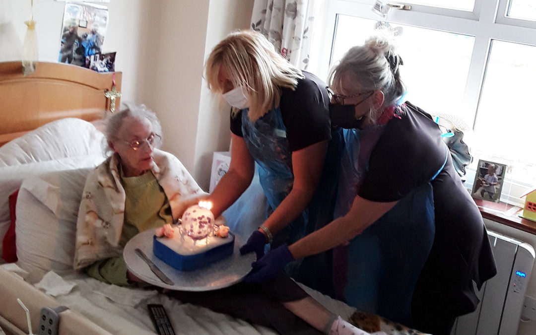 Happy birthday to Sheila at Silverpoint Court Residential Care Home