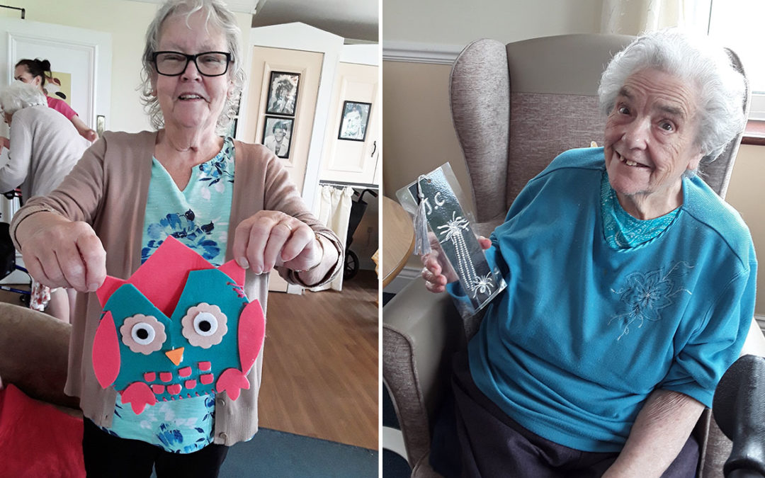 Animal inspired crafts at Silverpoint Court Residential Care Home