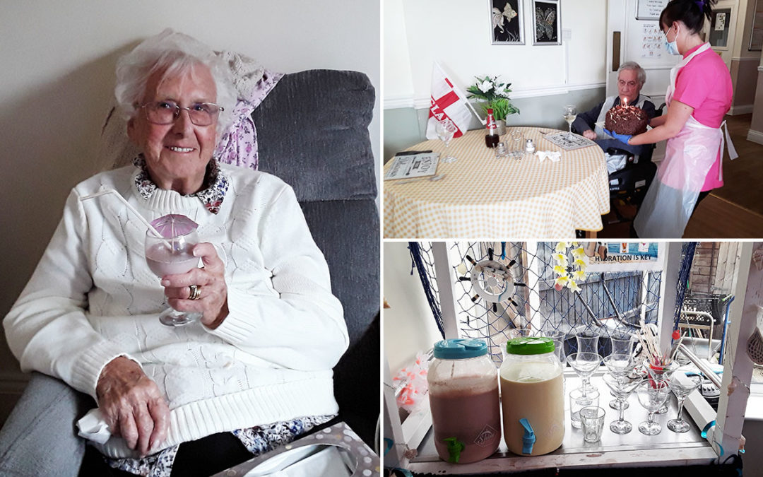 Birthday wishes and delicious milkshakes at Silverpoint Court Residential Care Home