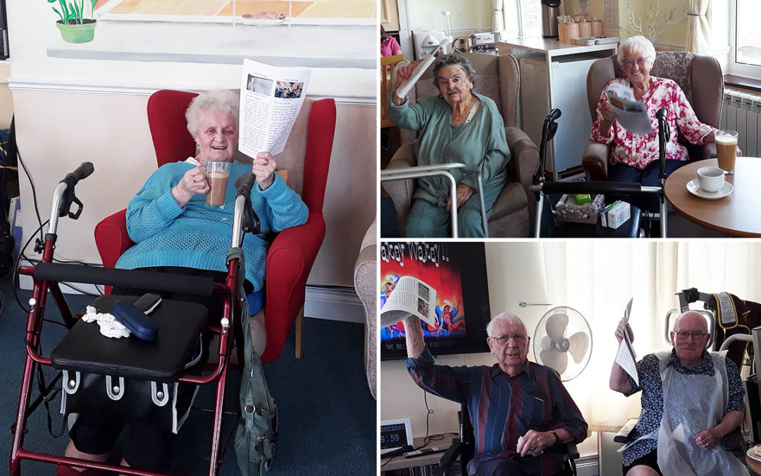Coffee morning and keeping active at Silverpoint Court Residential Care Home