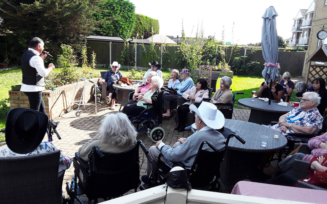 BBQ party and live music at Silverpoint Court Residential Care Home