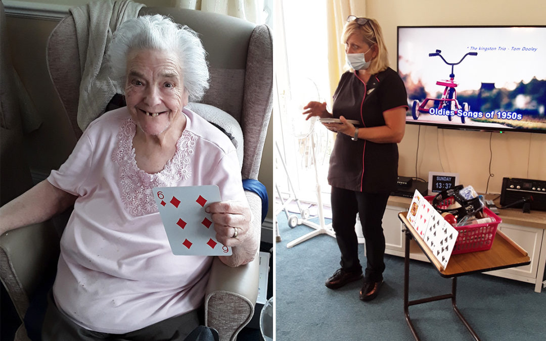 Card games and bowls at Silverpoint Court Residential Care Home