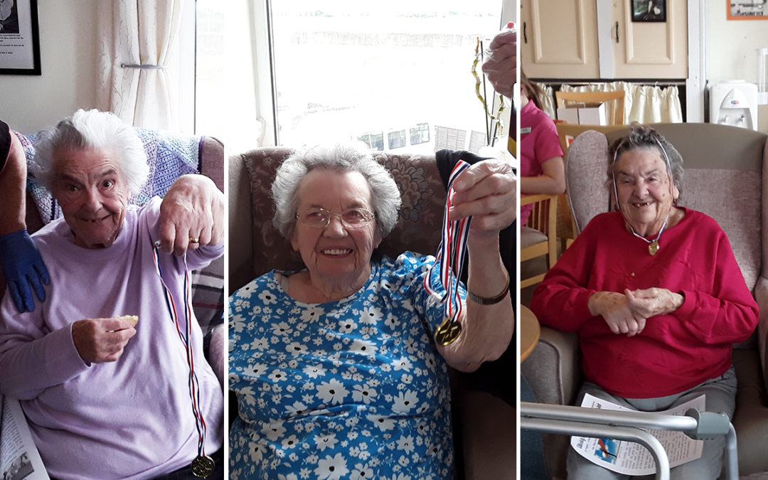 August medal winners at Silverpoint Court Residential Care Home