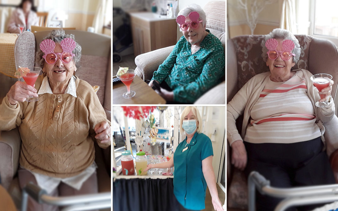 Fruit twist cocktails at Silverpoint Court Residential Care Home