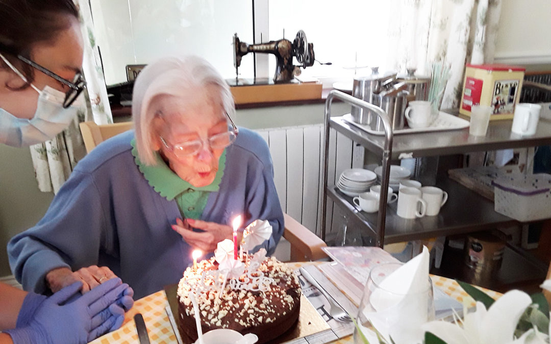 Happy birthday to Joan at Silverpoint Court Residential Care Home