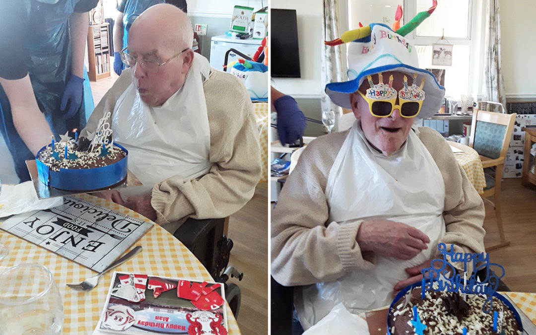 Happy birthday to Alan at Silverpoint Court Residential Care Home
