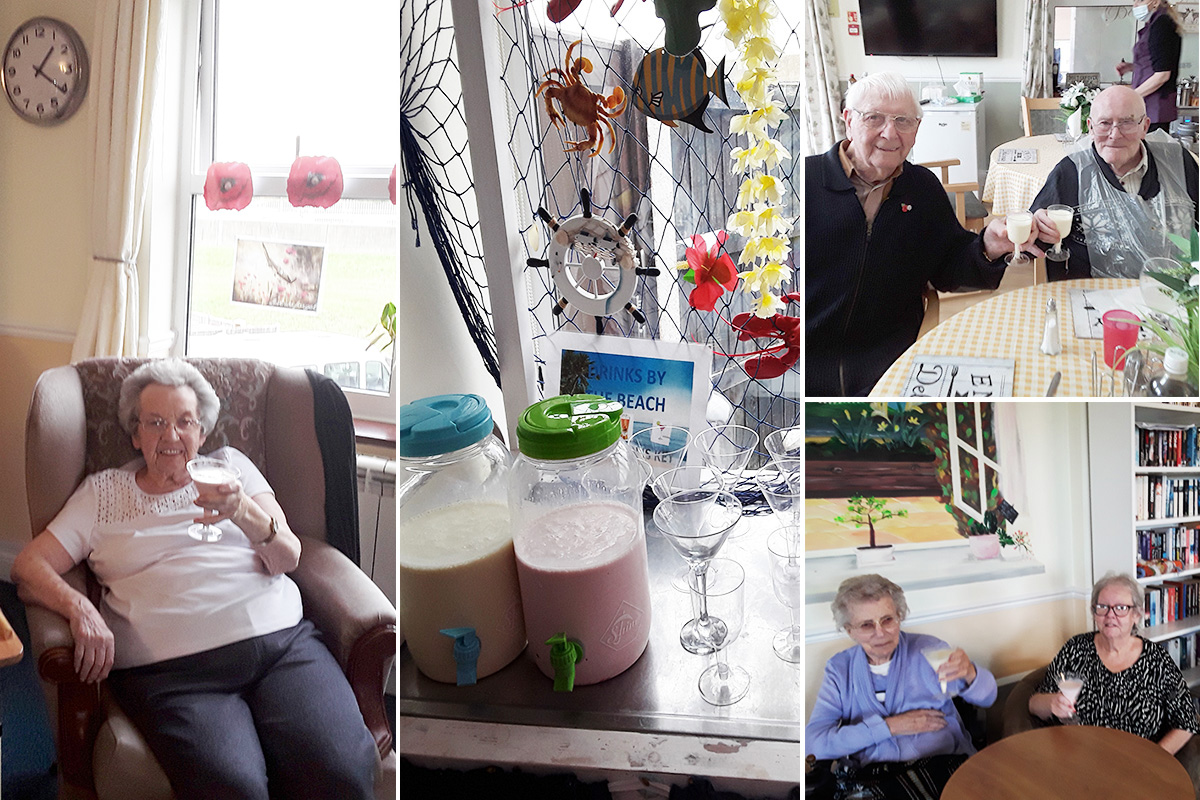 Milkshakes at Silverpoint Court Residential Care Home