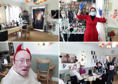 Halloween decorations at Silverpoint Court Residential Care Home