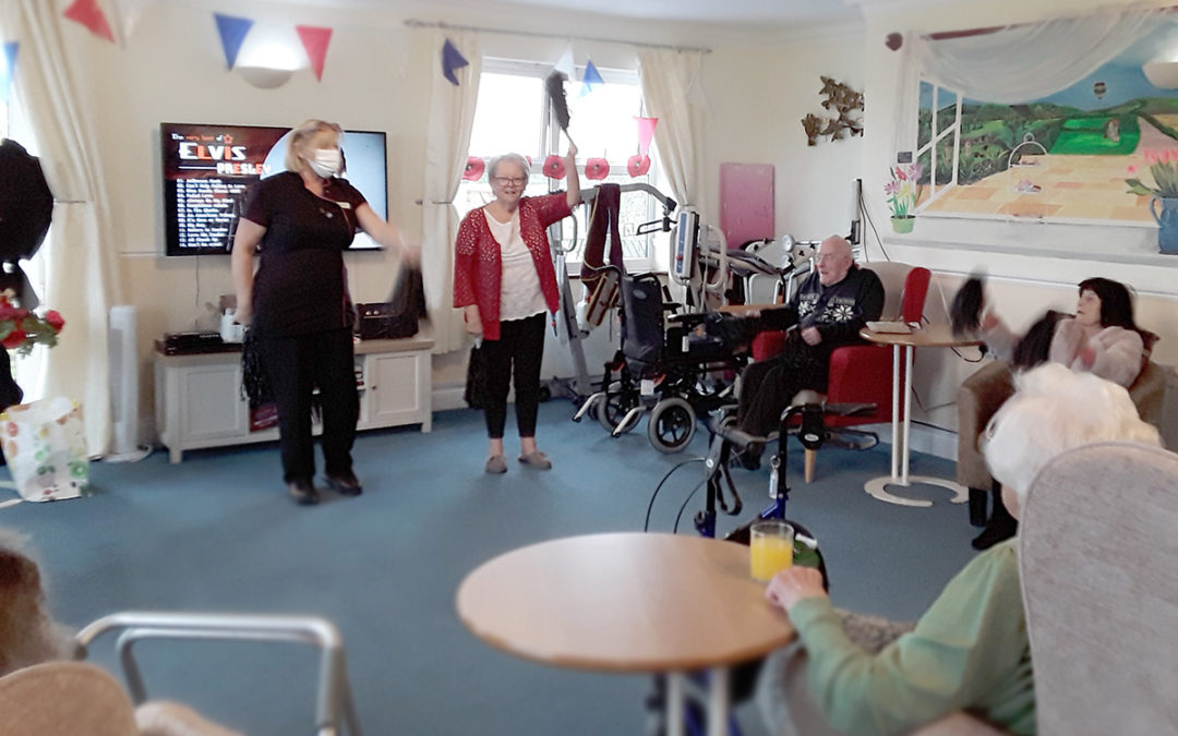 Active games at Silverpoint Court Residential Care Home