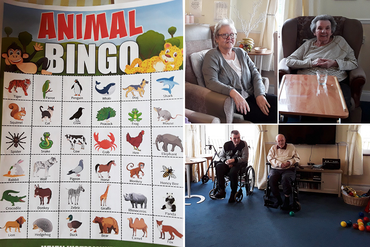 Silverpoint Court Residential Care Home residents enjoy bingo and bowling