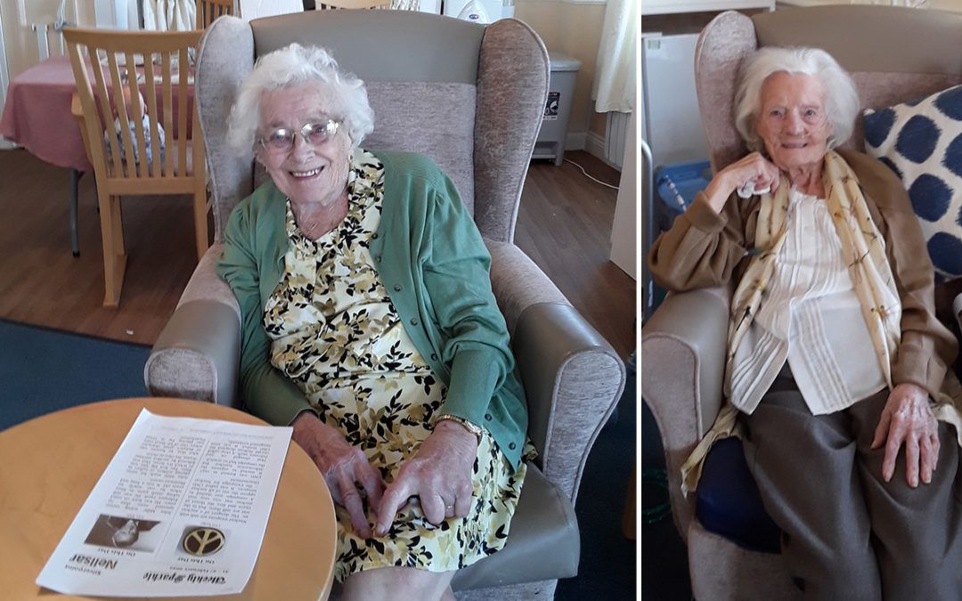 Coffee morning and Daily Sparkle at Silverpoint Court Residential Care Home