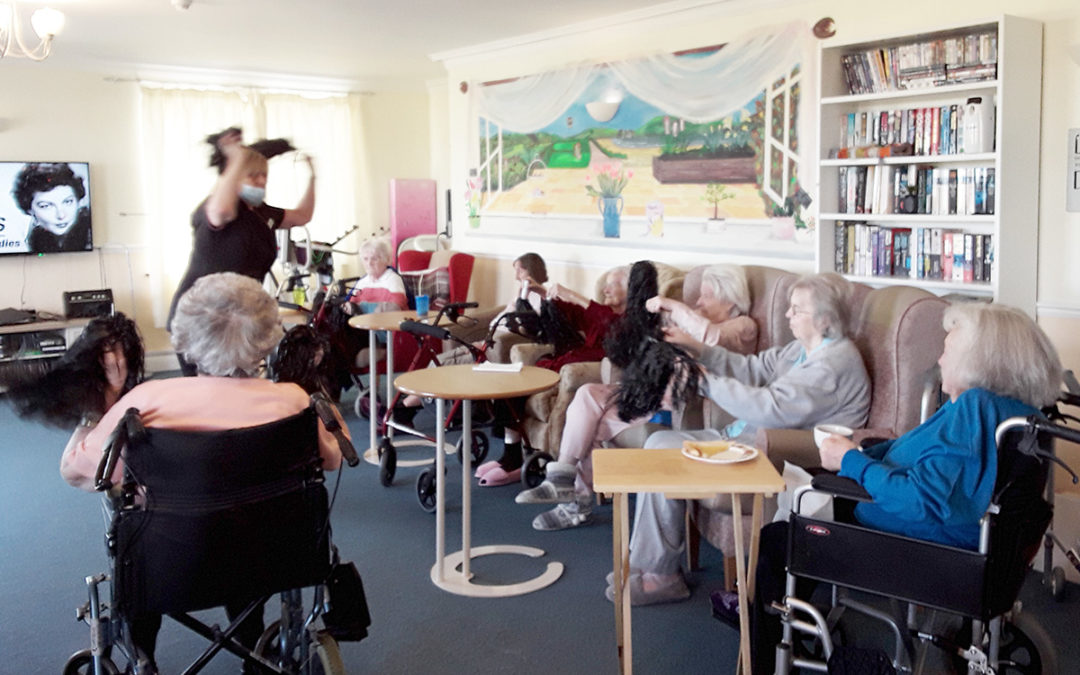 Boogie time at Silverpoint Court Residential Care Home