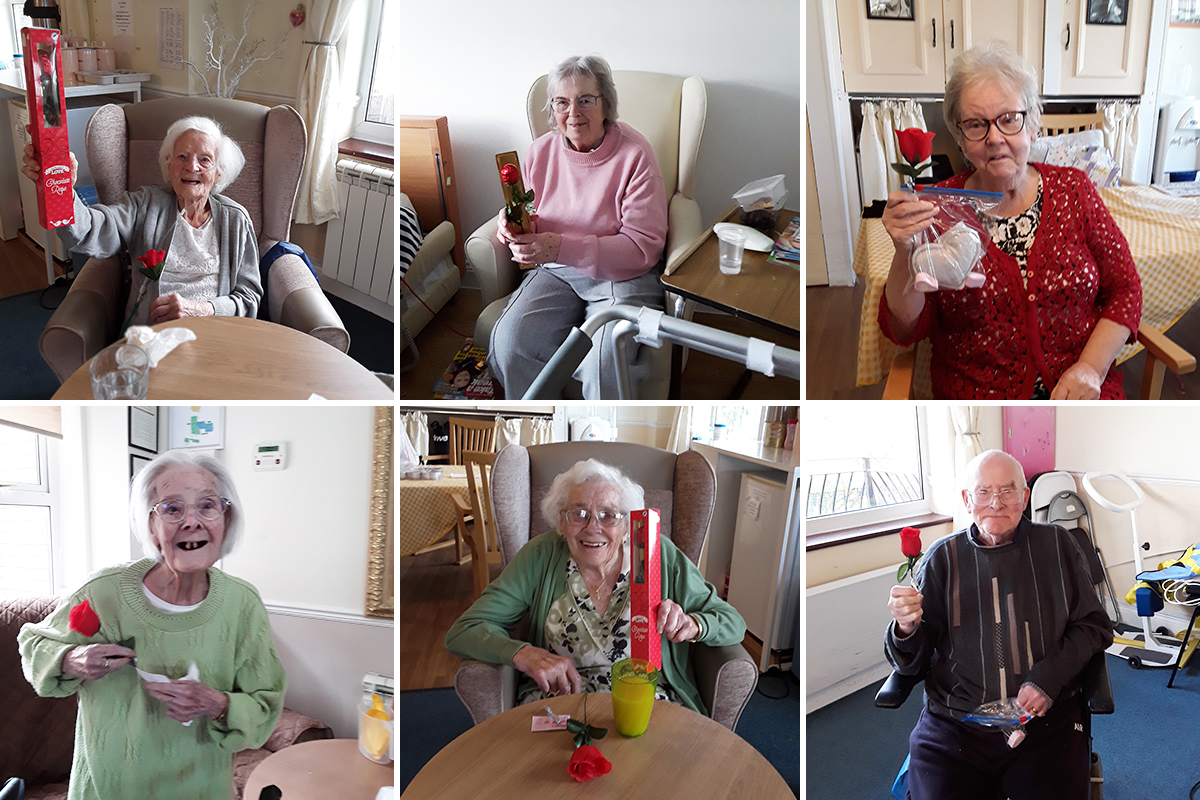 Valentine treats at Silverpoint Court Residential Care Home