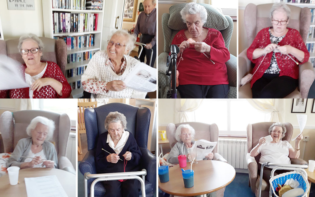 Games, knitting and a coffee morning at Silverpoint Court Residential Care Home