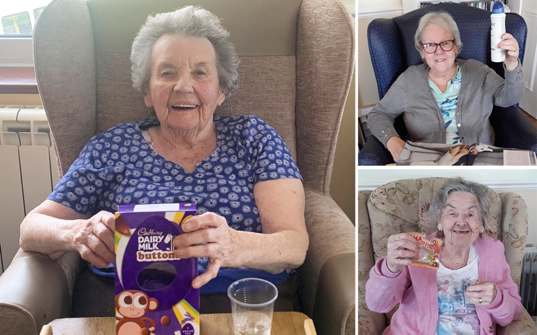 Chocolate smiles at Silverpoint Court Residential Care Home