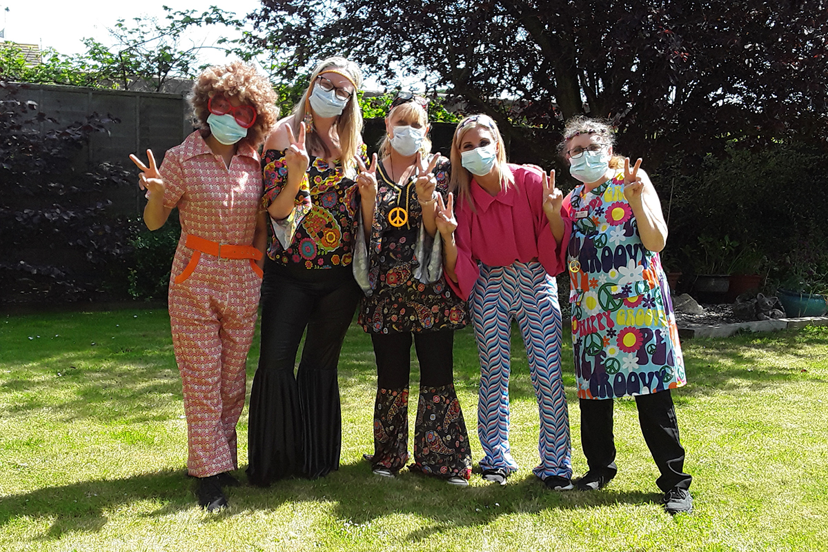 Celebrating the 70s at Silverpoint Court Residential Care Home