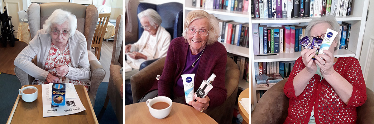 Bingo prize winners at at Silverpoint Court Residential Care Home