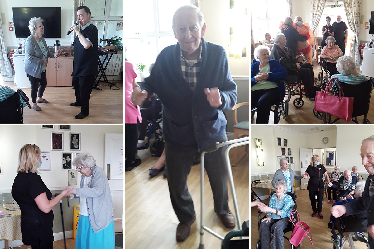 Musical entertainment at Silverpoint Court Residential Care Home