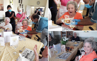 Birthday wishes for Sheila at Silverpoint Court Residential Care Home