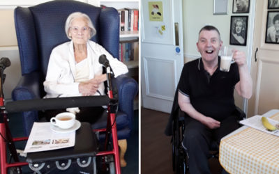 Silverpoint Court Residential Care Home residents enjoy Coffee Morning discussions