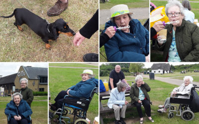 Silverpoint Court Residential Care Home residents enjoy park outing