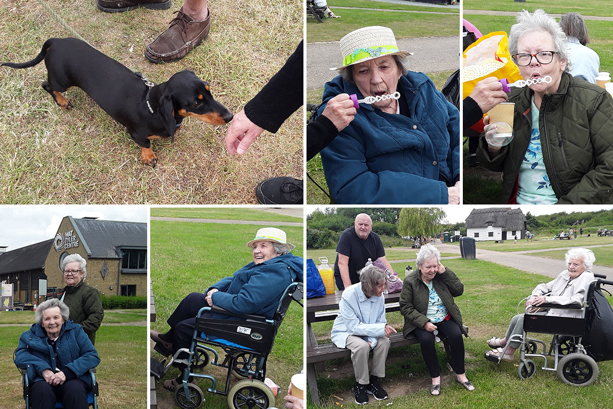 Silverpoint Court Residential Care Home residents enjoy park outing