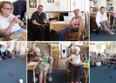 Quizzes and bowling at Silverpoint Court Residential Care Home