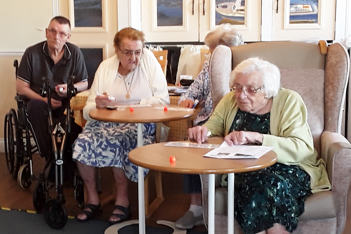 Bingo day at Silverpoint Court Residential Care Home