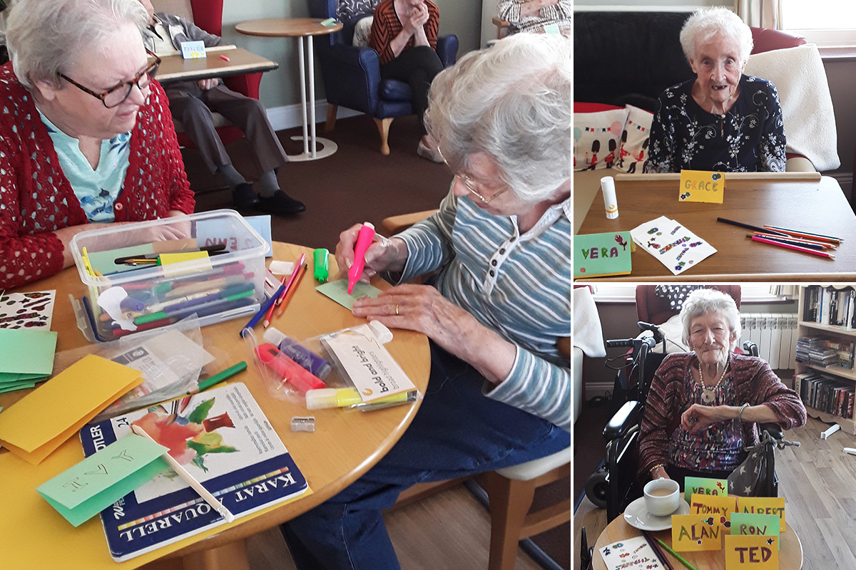 Creative activities and Fish Friday at Silverpoint Court Residential Care Home