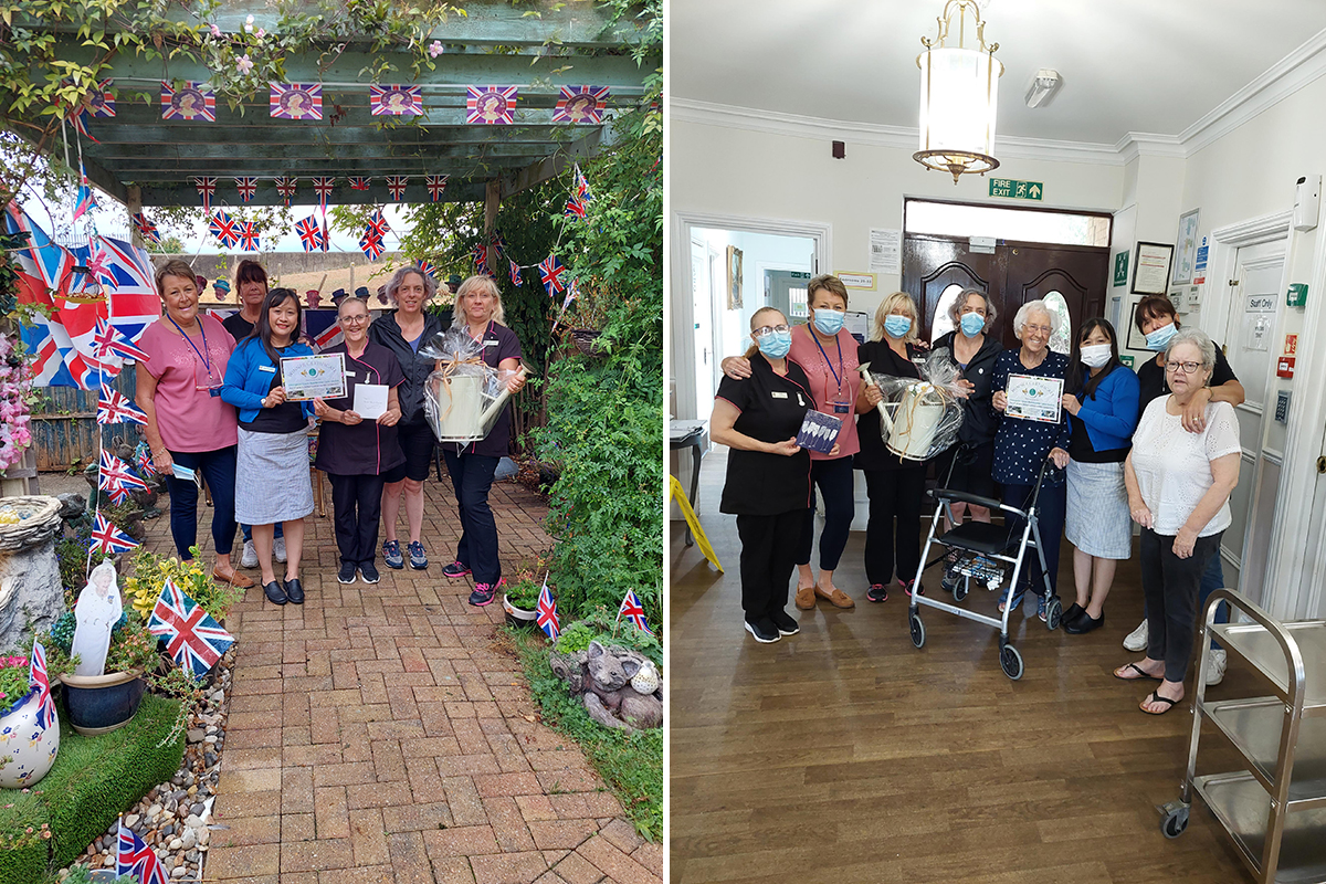 Silverpoint Court Residential Care Home wins third place in Nellsar Right Royal Jubilee Garden Competition