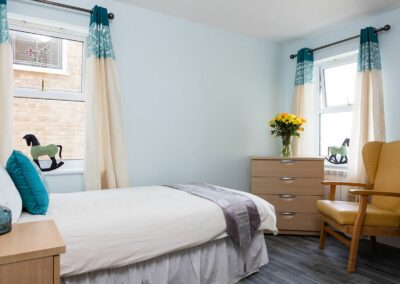 A bedroom at Silverpoint Court Residential Care Home